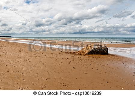 Stock Photos of Omaha Beach, one of the D.