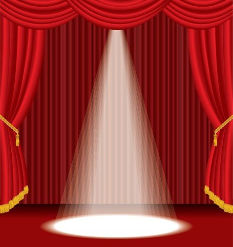 Stage Curtain Clip Art, Vector Stage Curtain.