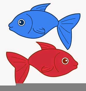 One Fish Two Fish Red Fish Blue Fish Clipart.