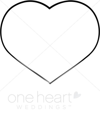 Black And White Hearts Wedding Graphic.