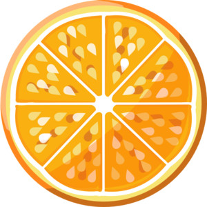 Orange Slice clip art.