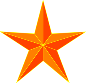 Orange Star Clip Art at Clker.com.