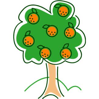 Free Cartoon Orange Tree, Download Free Clip Art, Free Clip.