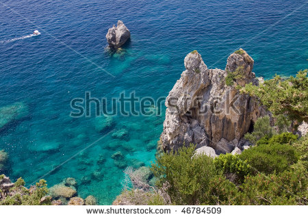 Paleokastritsa Corfu Stock Photos, Royalty.