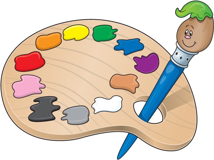 Painters Palette Clip Art.