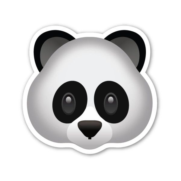 Panda Face ($1) ❤ liked on Polyvore featuring home en home.