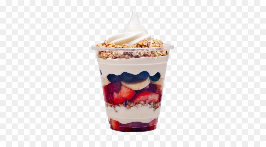 Fruit And Yogurt Parfait PNG Ice Cream Frozen Yogurt Clipart.