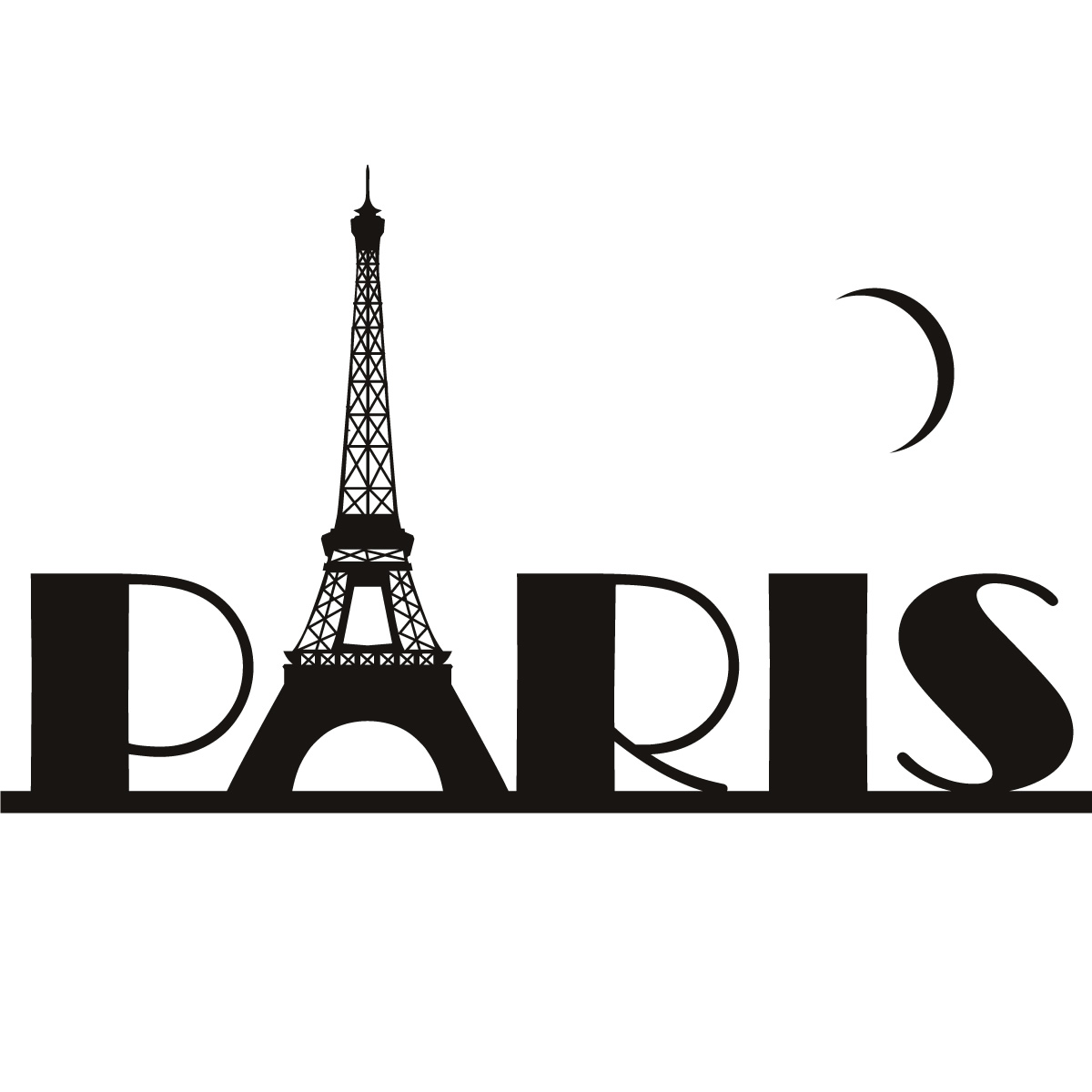 Paris eiffel tower france wall art sticker decal transfers.