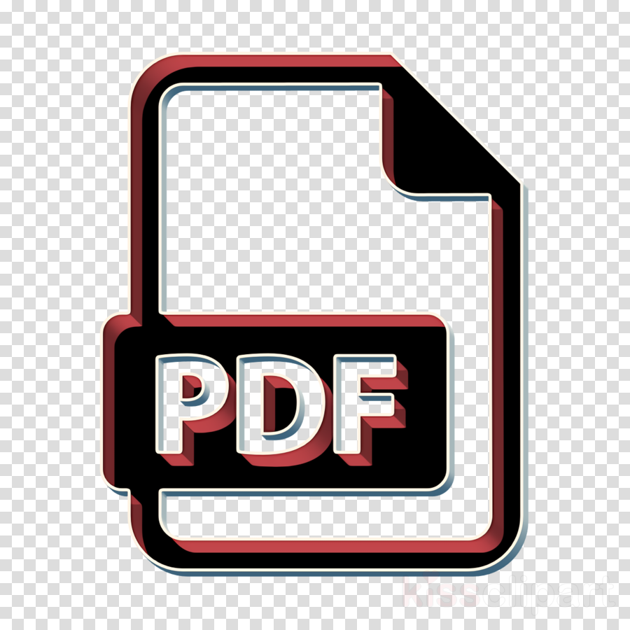 Document icon PDF File icon interface icon clipart.