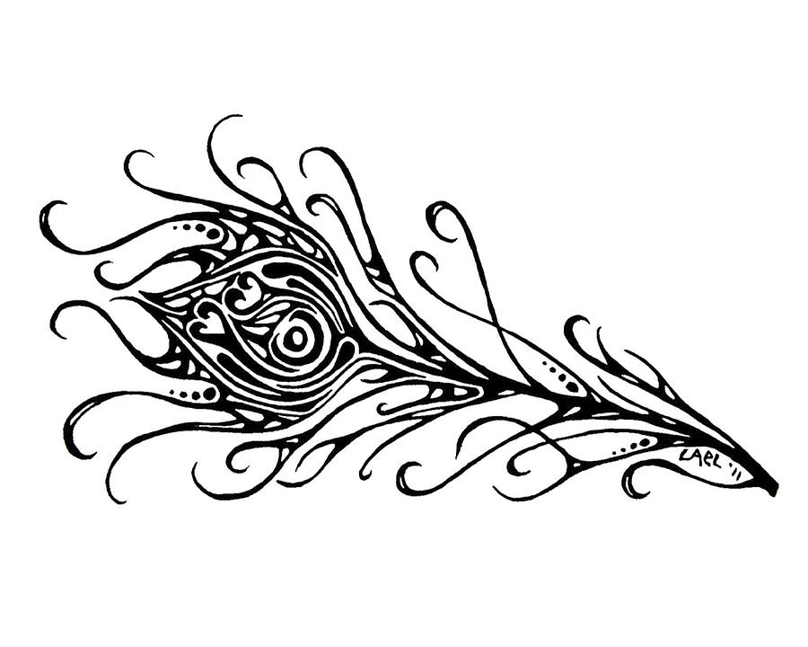 Free Black And White Peacock Feather, Download Free Clip Art.