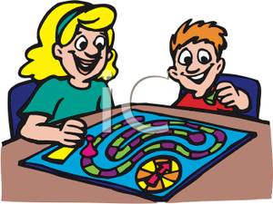 Playing Board Games Clipart Free.