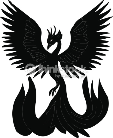 Phoenix Silhouette Vector Art.