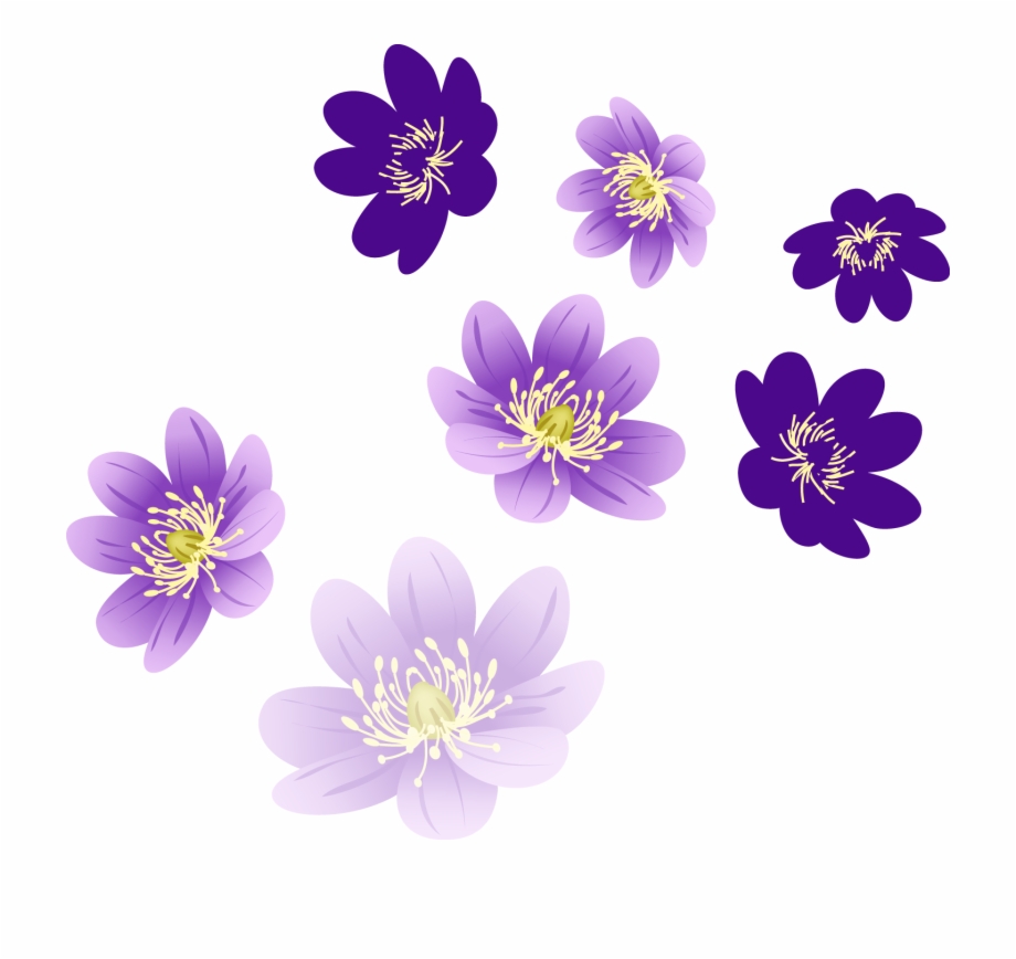 Purple Flowers For Photoshop Free PNG Images & Clipart.