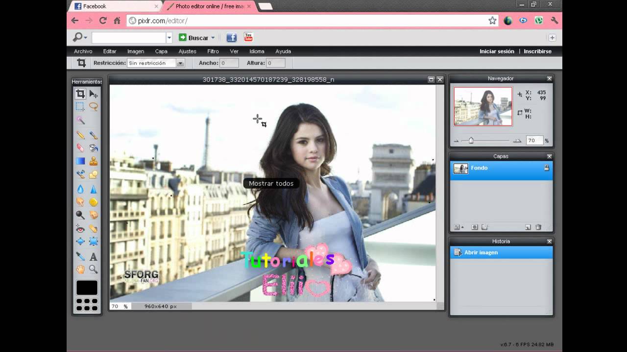 Como hacer una foto png en Photoshop y Photoshop Online.