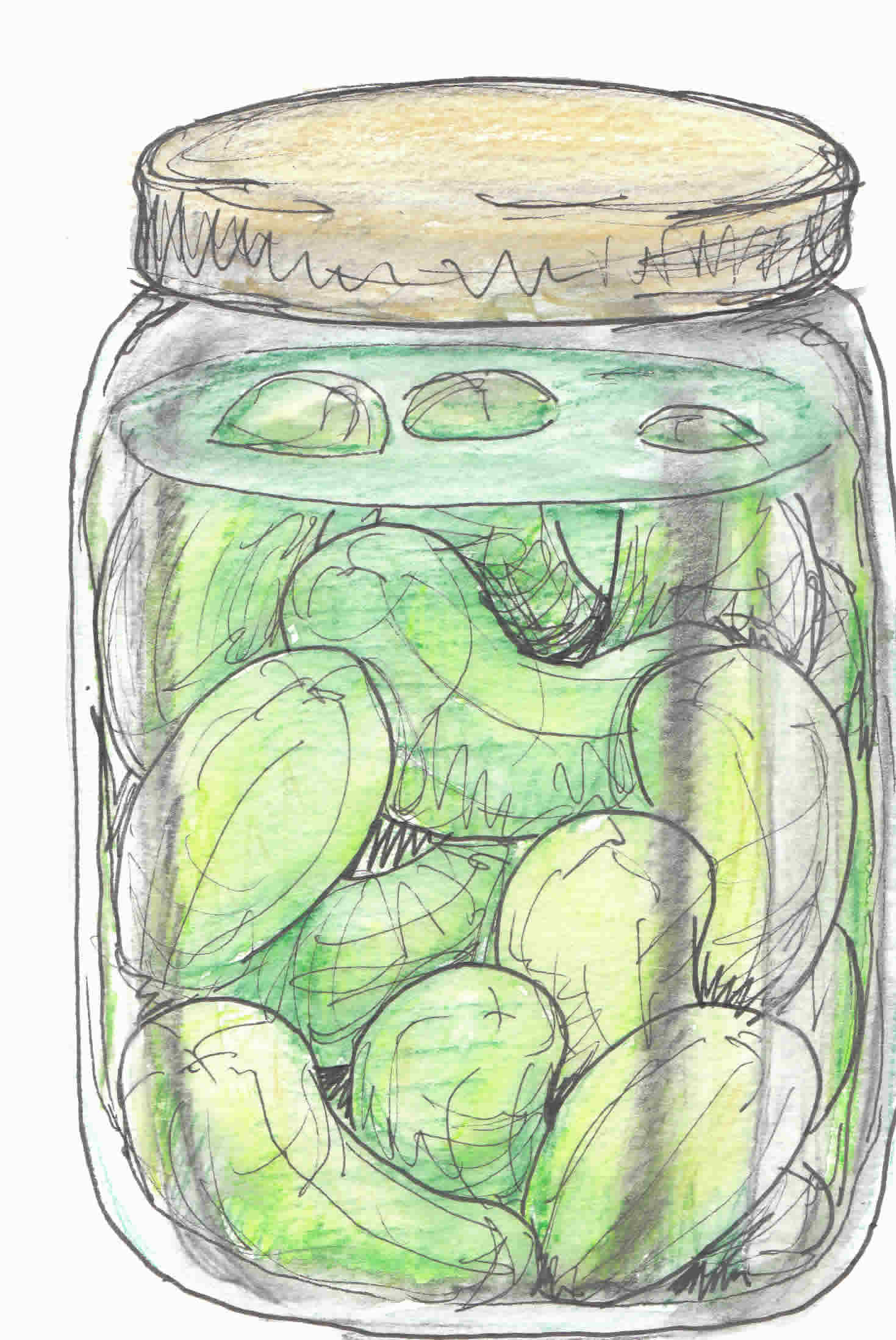 Pickle Jar Clipart.