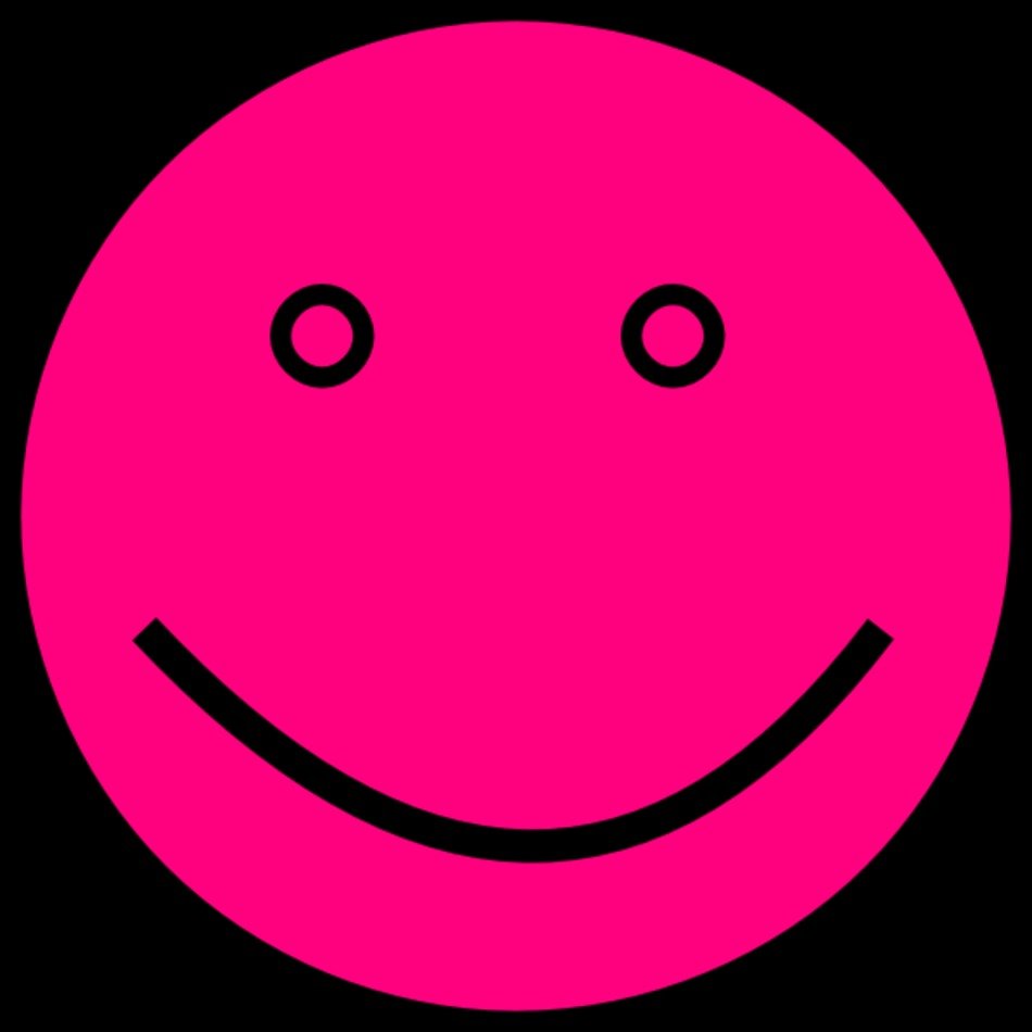 Pink Smiley Face Clip Art N8 free image.