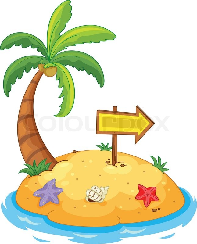 Pirate Island Clipart.