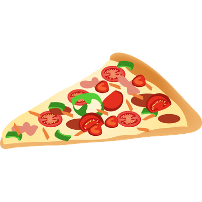 Pizza Slice Clipart transparent PNG.