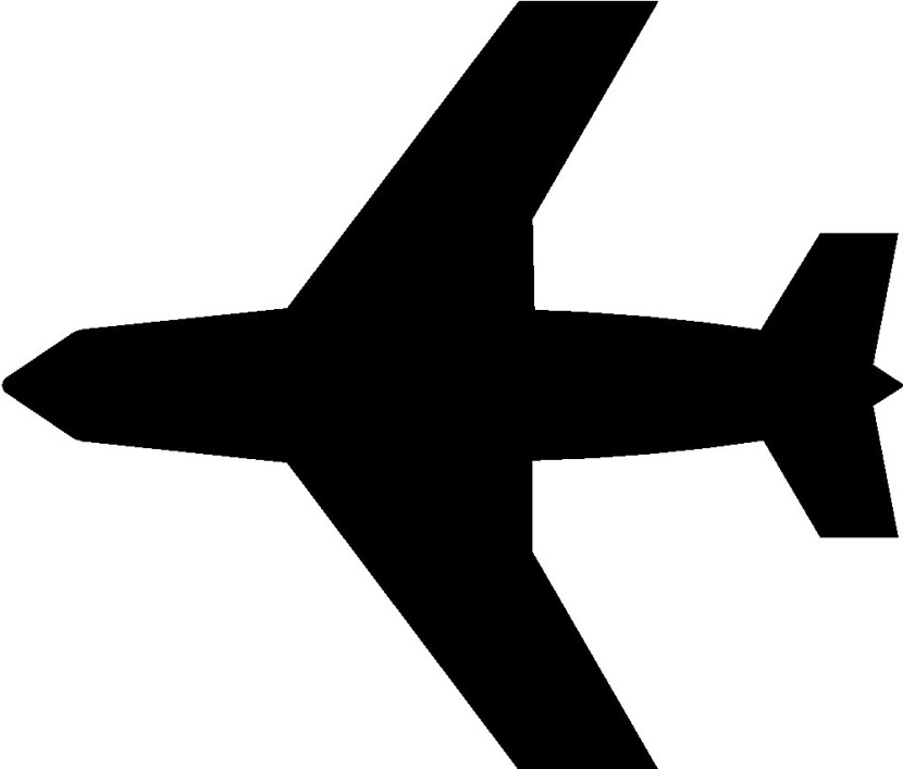 Best Airplane Clipart Black and White #28593.