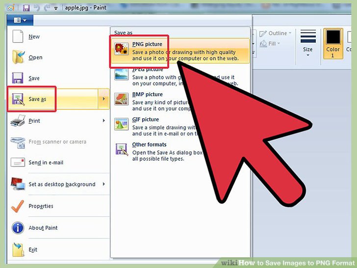 How to Save Images to PNG Format (with Pictures).