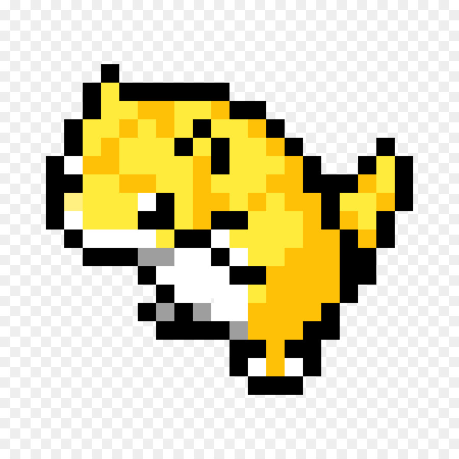 Pixel Art Pikachu png download.