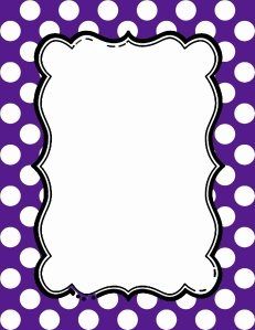 free polka dot border clipart.