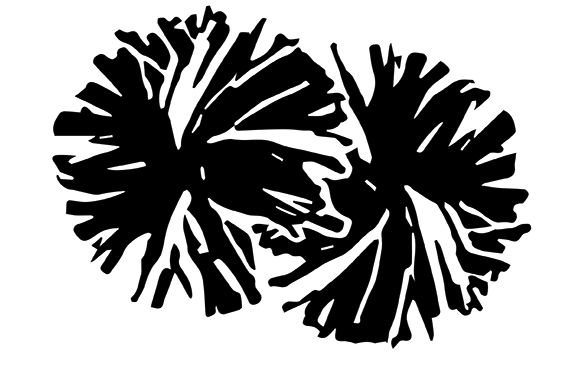 Black And White Flower clipart.