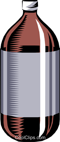 Disposable pop bottle Royalty Free Vector Clip Art.