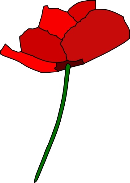 Poppy Flower clip art Free vector in Open office drawing svg.