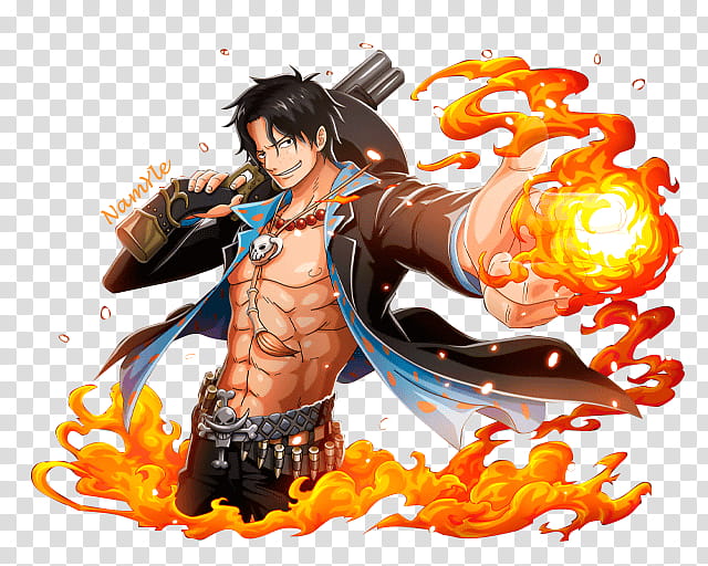 Portgas D Ace Render, Portugas D. Ace of One Piece.