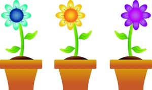 Flower Potted Plant Clipart.