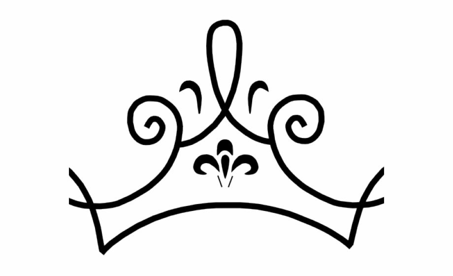 Princess Crown Clipart Black And White.