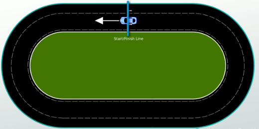 Car race track clipart.