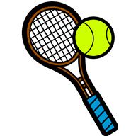 Tennis racket clip art.