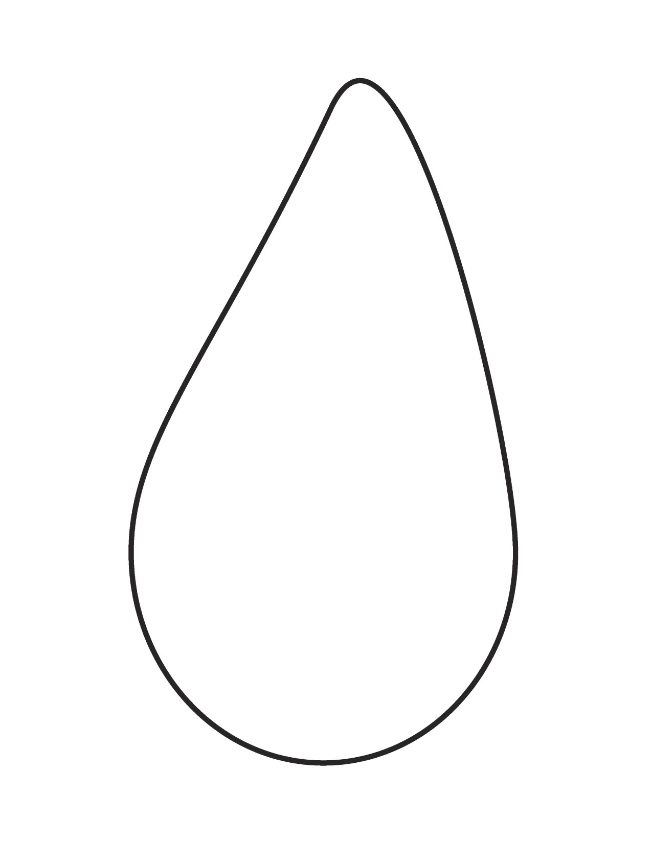 Raindrop black and white clipart kid 2.