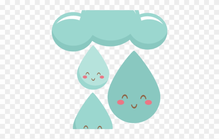 Raindrops Clipart.