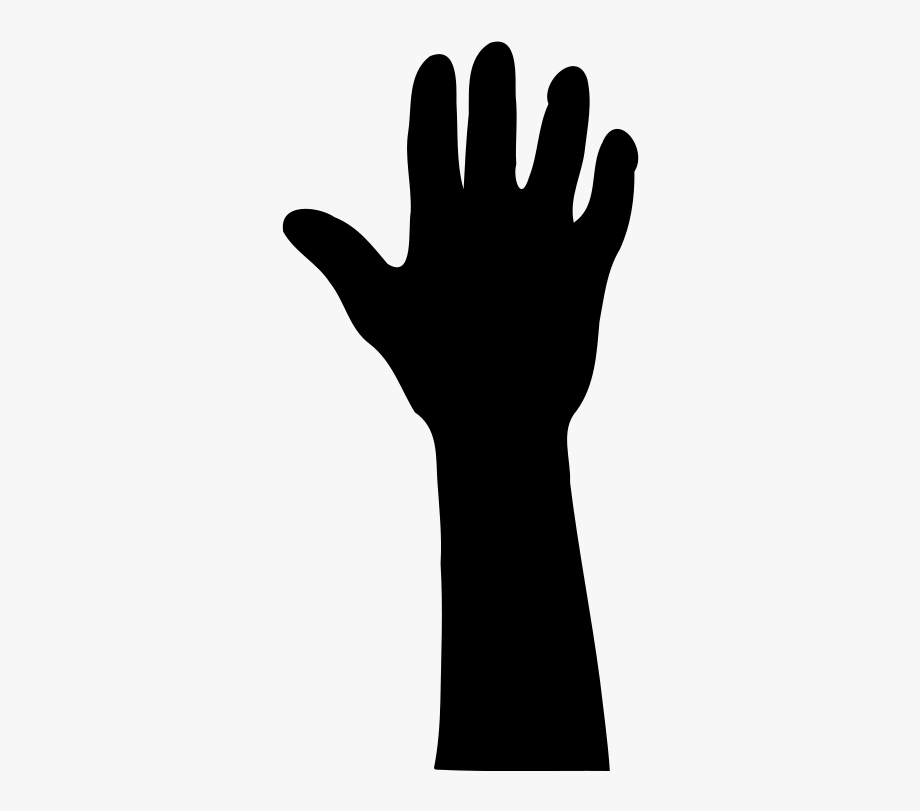 Hands Up Silhouette At.