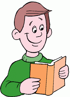 Boy Reading Clipart.