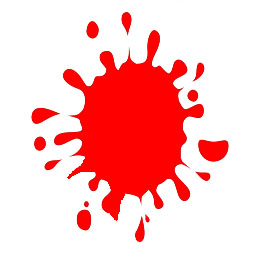 Red Paint Splatter Clipart.