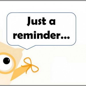 Clipart Friendly Reminder.