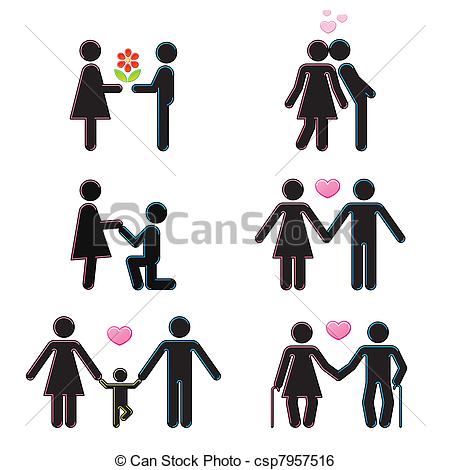 Vector Illustration of Pictograms which represent weather.