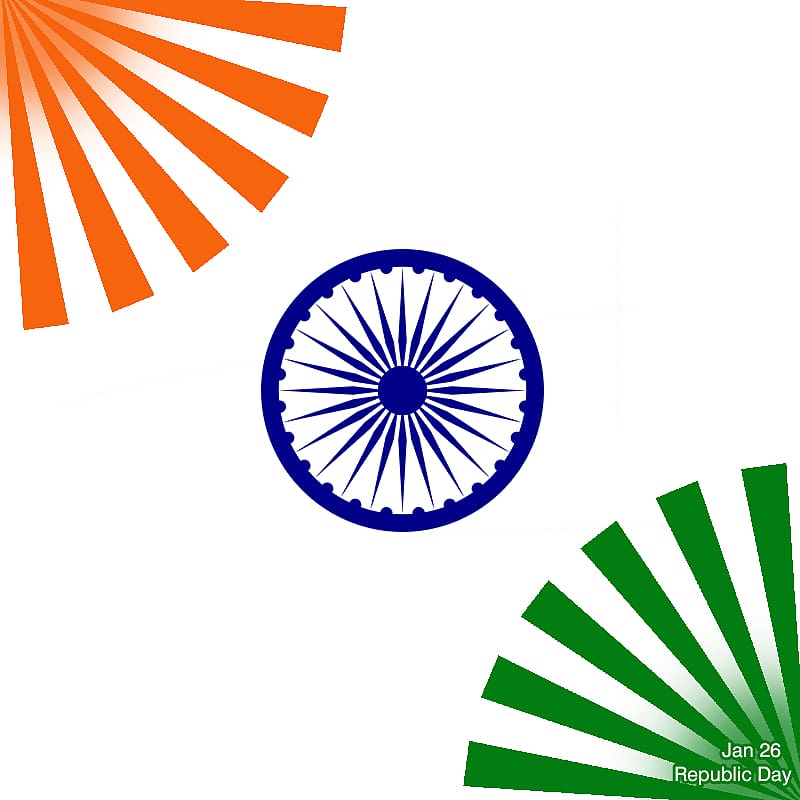 Abstract pattern illustration, Flag of India Ashoka Chakra.