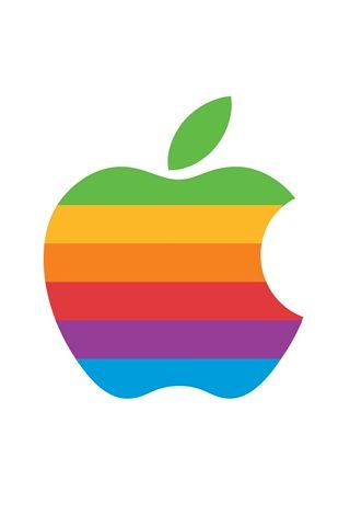 Retro Apple Logo.