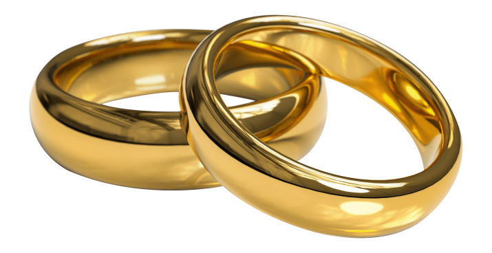 Wedding rings png image.