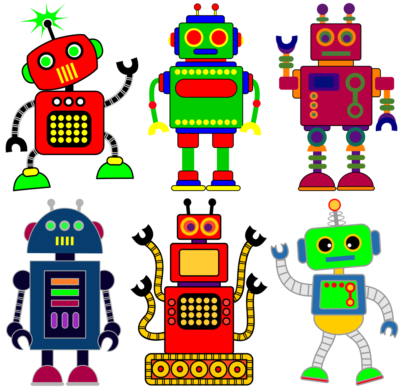 Classroom Treasures: Robot Clipart.