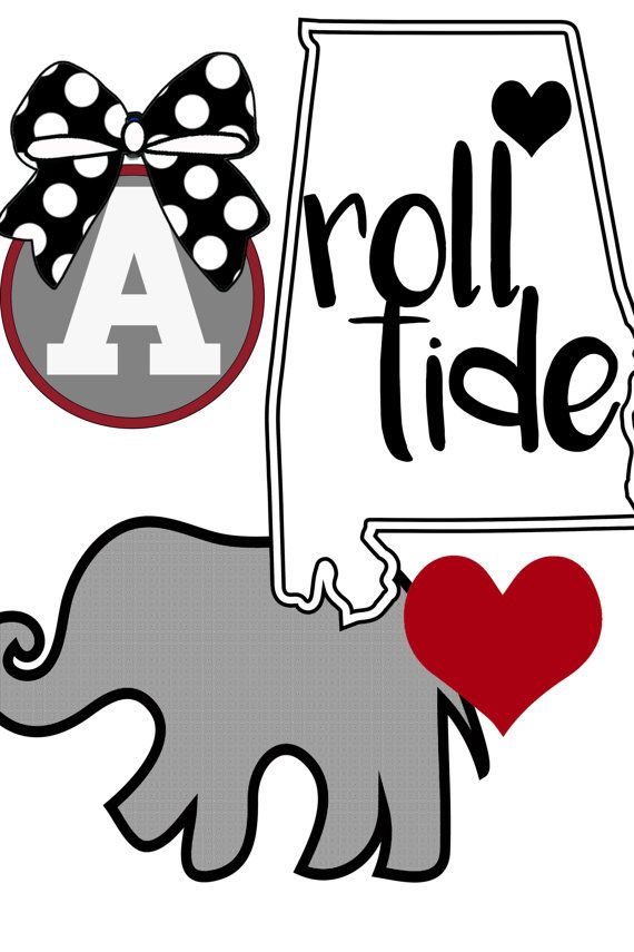 Roll Tide SVG, Alabama Clipart, Bama SVG / Roll Tide / Yeti.