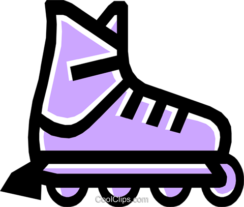 roller blades Royalty Free Vector Clip Art illustration.