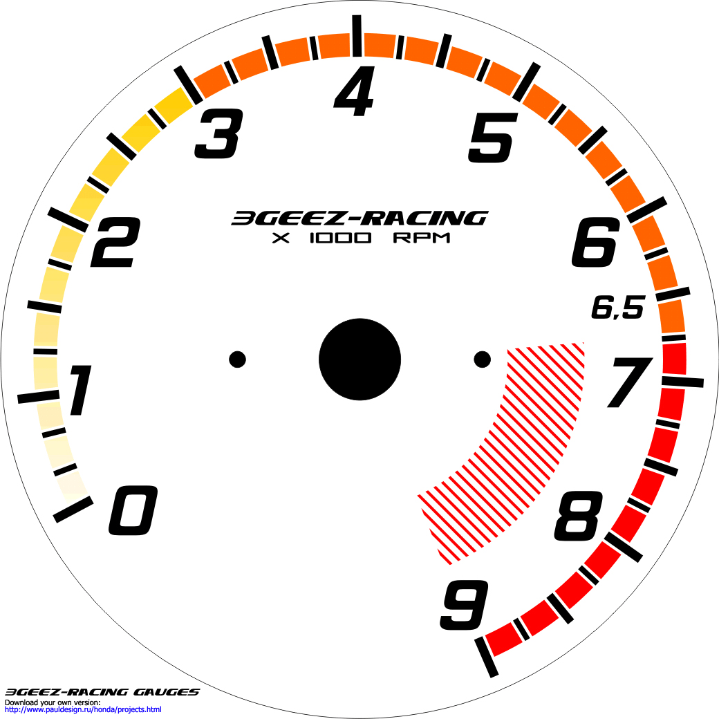 Rpm Gauge Clipart.