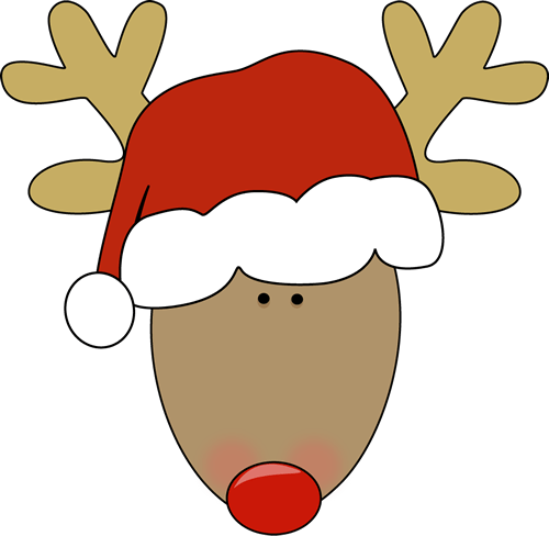 Rudolph head clipart » Clipart Portal.