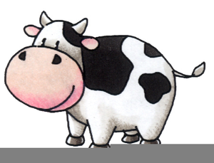 Free Cow Running Clipart.